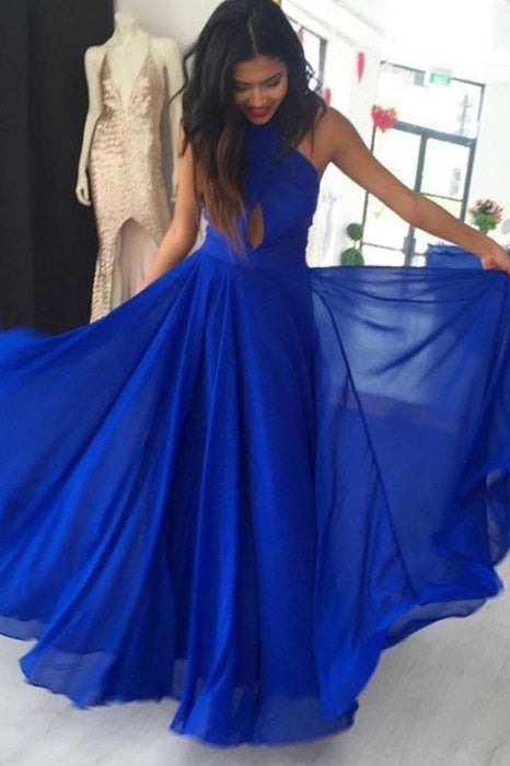 Blue Gradient Tulle Simple A-line Party Dress, Blue Gradient Formal Dr –  Cutedressy
